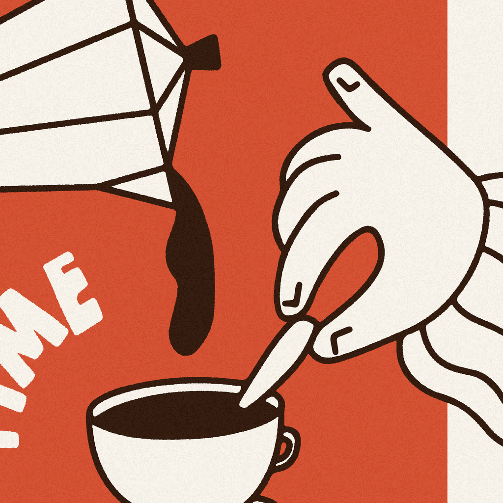 Cafecito Art Print: Latin Coffee Culture Poster