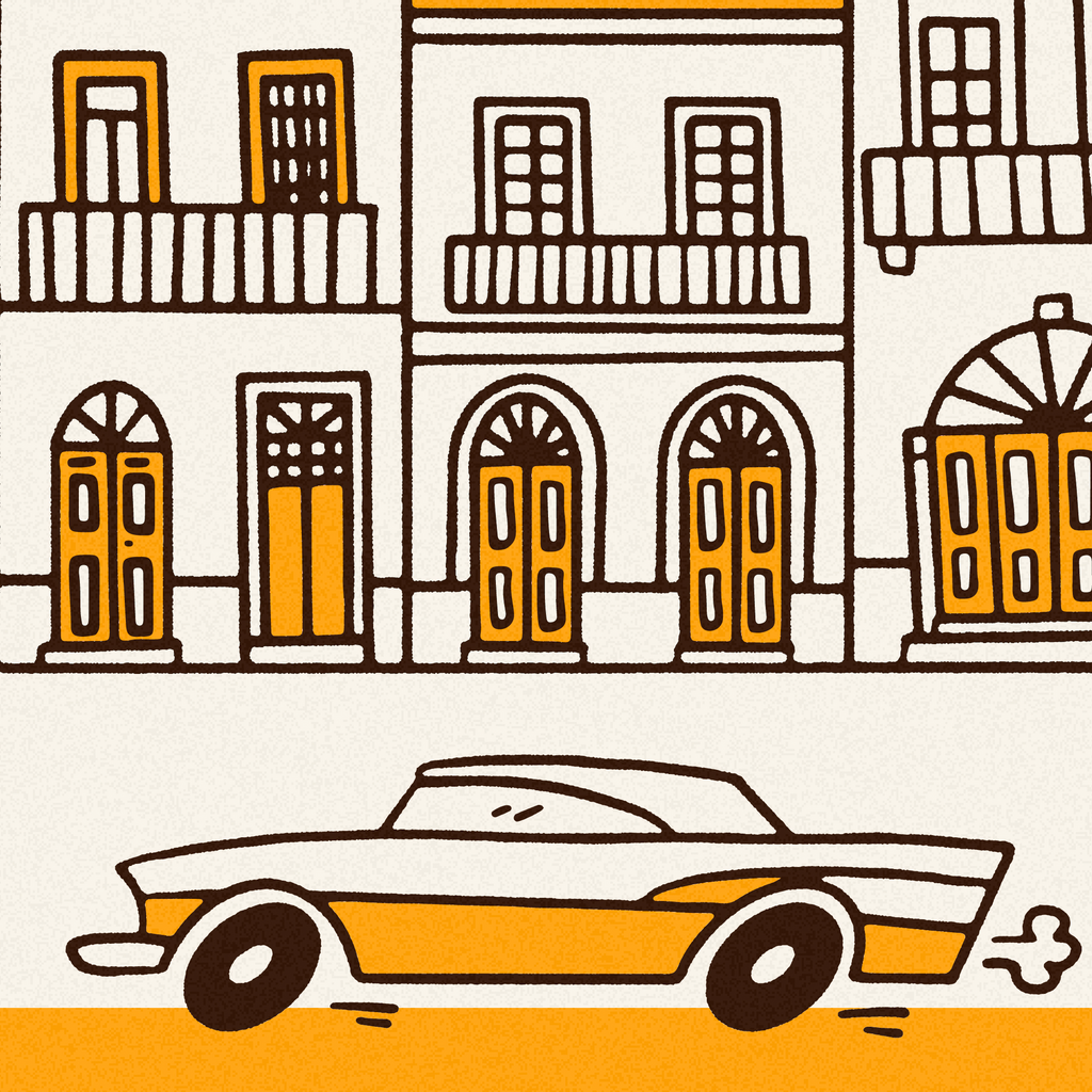 Cuba La Habana Wall Art Print, Vintage Travel Poster