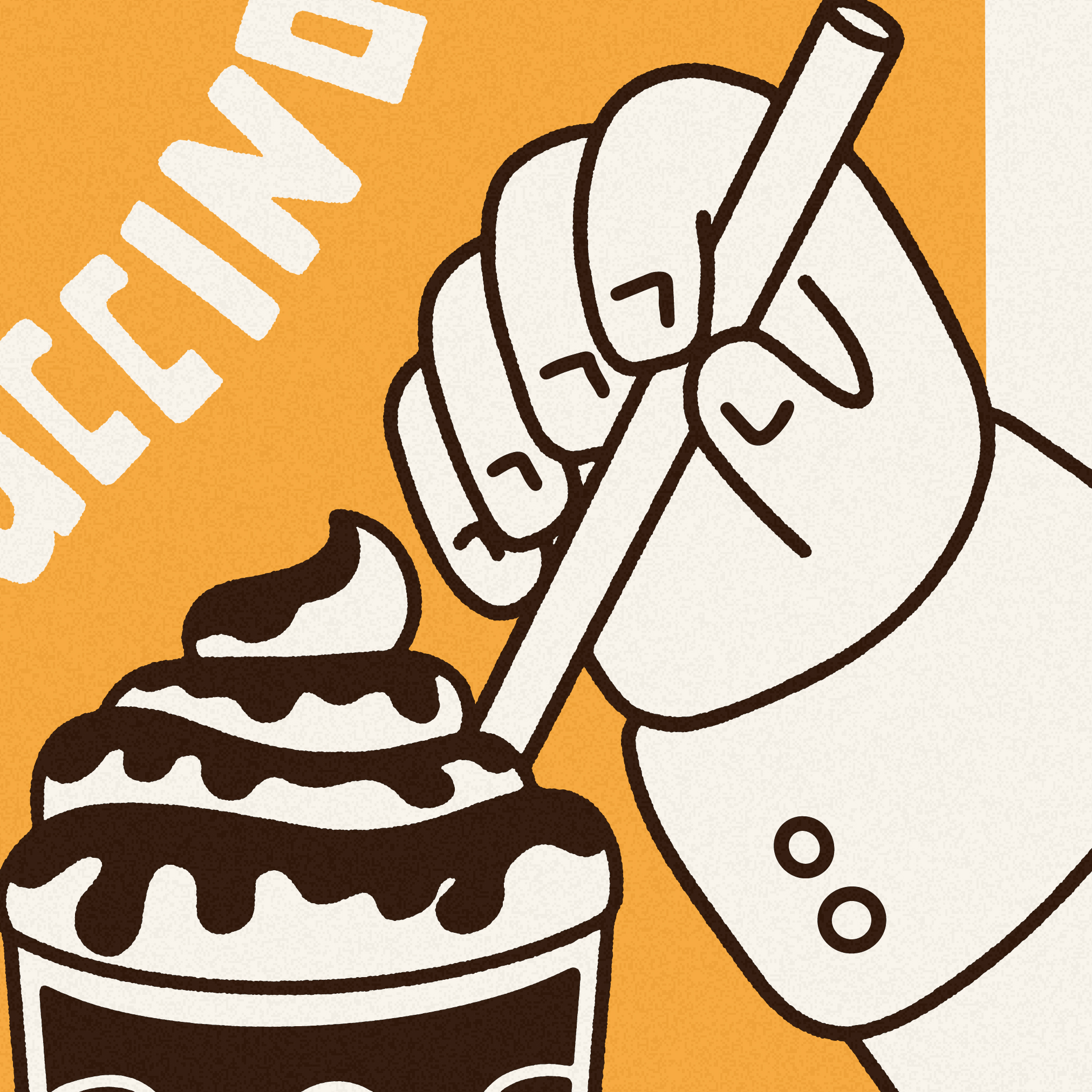 Frappuccino Poster, Coffee Wall Art Print