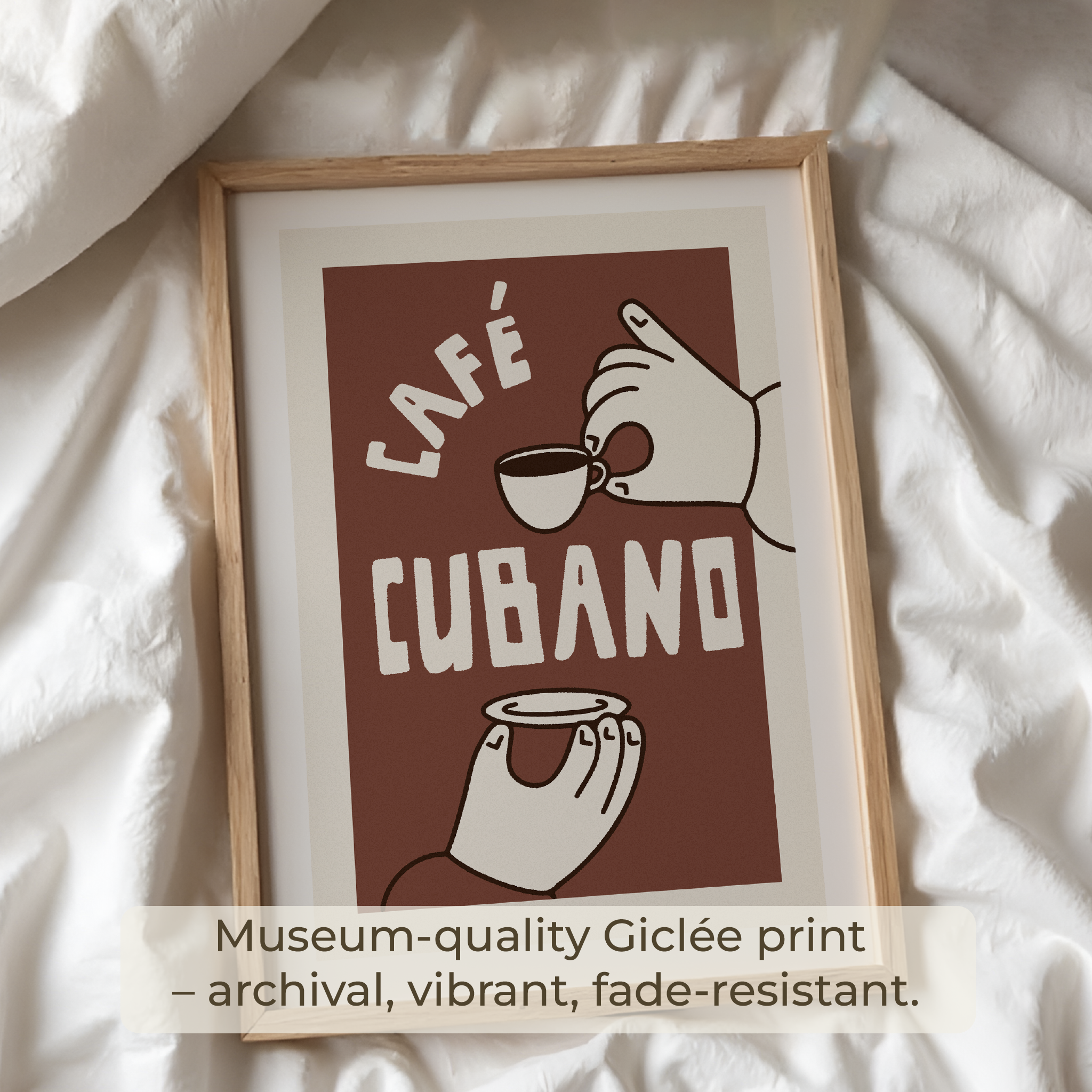 Cuban Coffee Poster,  Cafecito Lover Gift