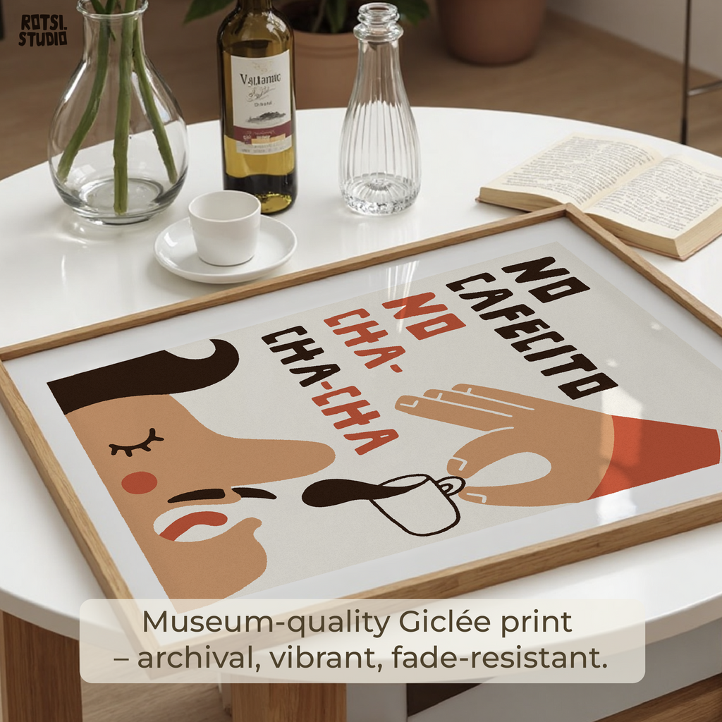 Cafecito Art Print – Printed Poster Gift