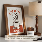 Cafecito Magic Print, Hispanic Decor Gift