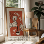 Cafecito Art Print: Latin Coffee Culture Poster