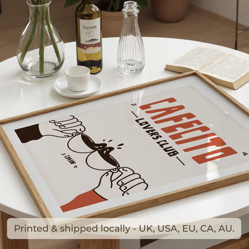 Cafecito Art Print: Latino Kitchen Coffee Station Decor