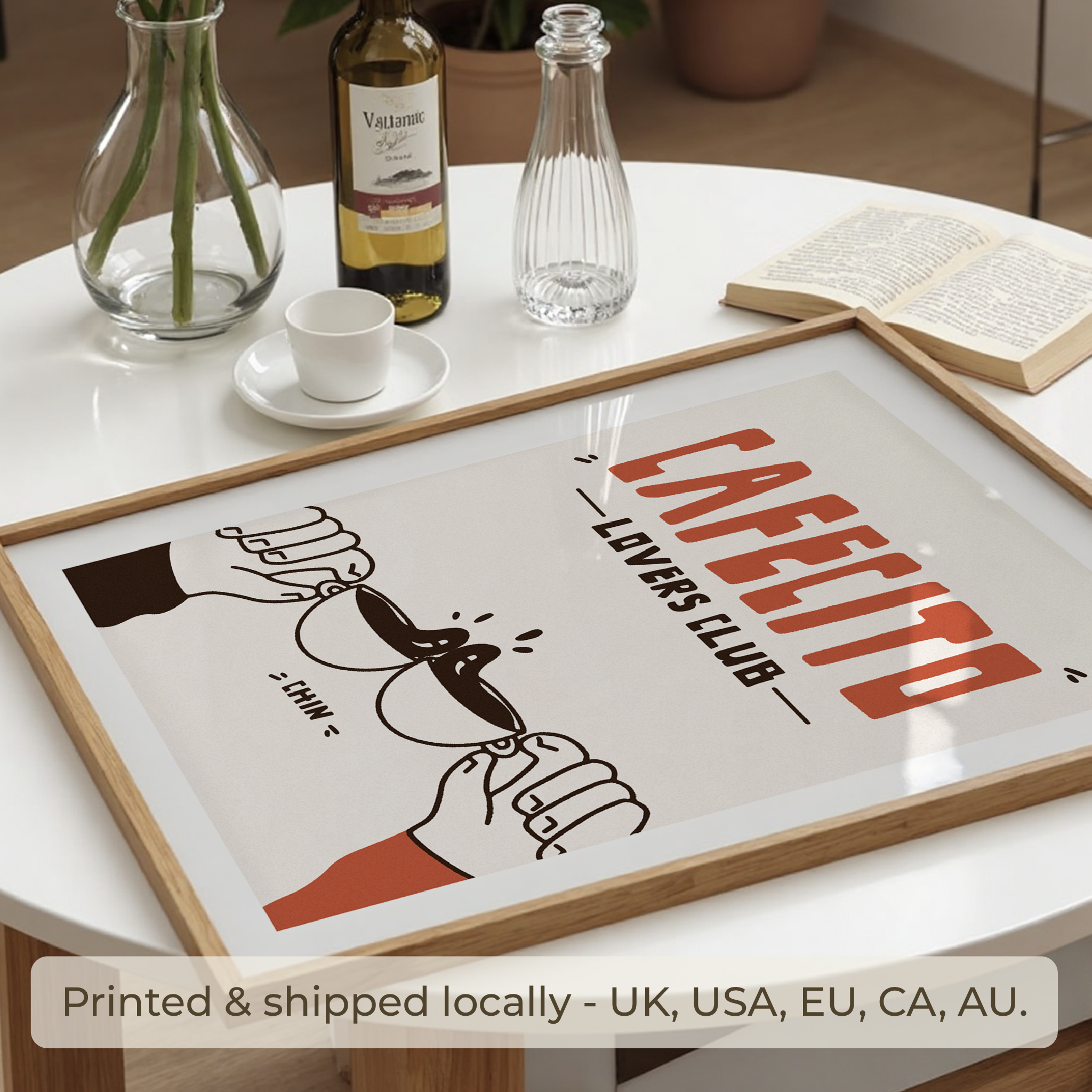 Cafecito Art Print: Latino Kitchen Coffee Station Decor