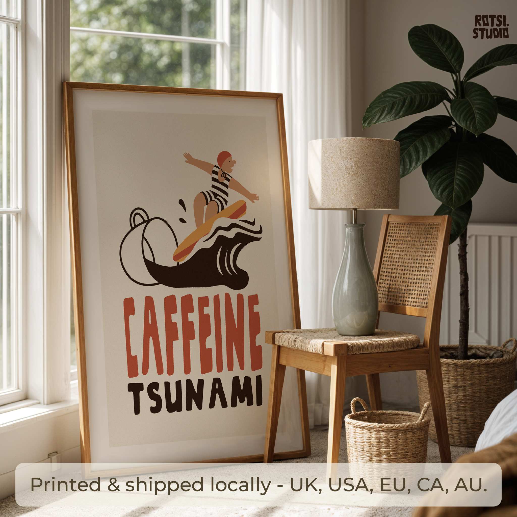 Coffee Poster Print: Cozy Kitchen Cafe Wall Art