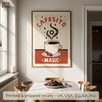 Cafecito Magic Print, Hispanic Decor Gift