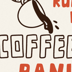 Funny Coffee Quote Poster: Home Office Wall Art