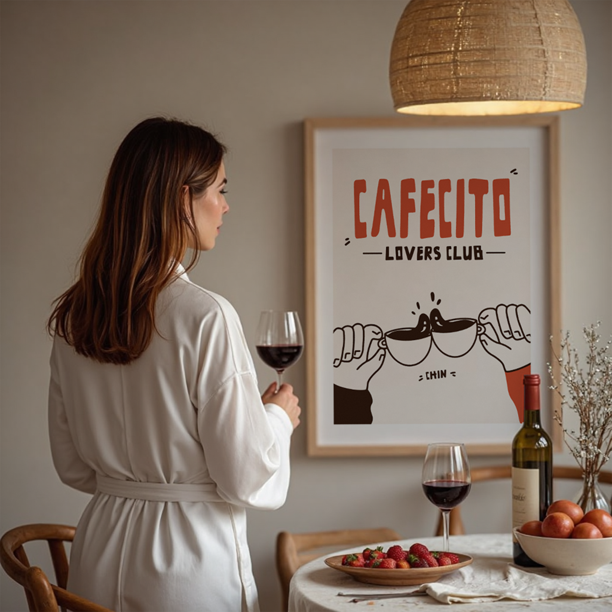 Cafecito Art Print: Latino Kitchen Coffee Station Decor