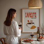 Cafecito Kitchen Print: Latina Coffee Quote Art