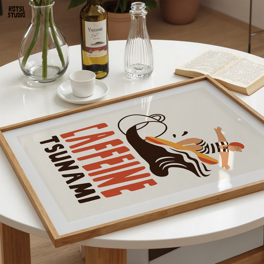 Coffee Poster Print: Cozy Kitchen Cafe Wall Art