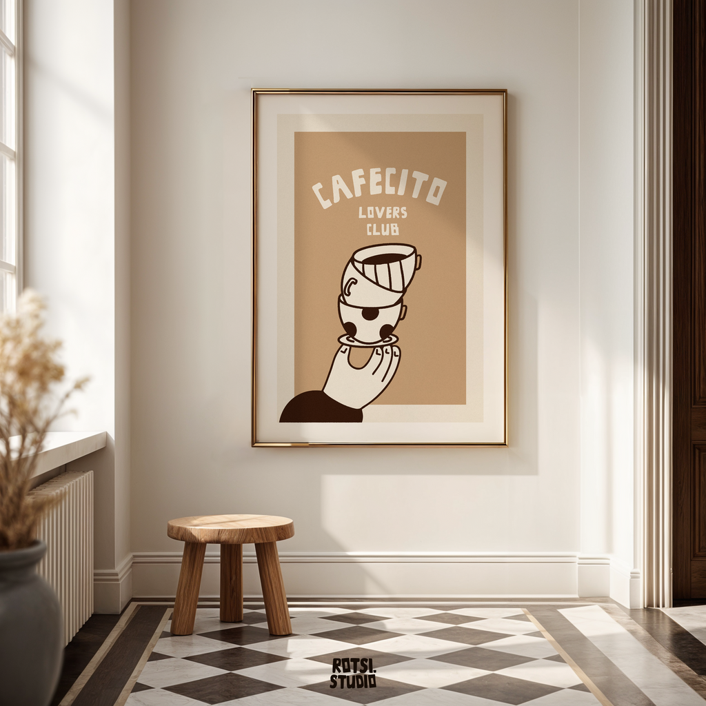 Cafecito Lovers Club, Coffee Latin Cafe Decor