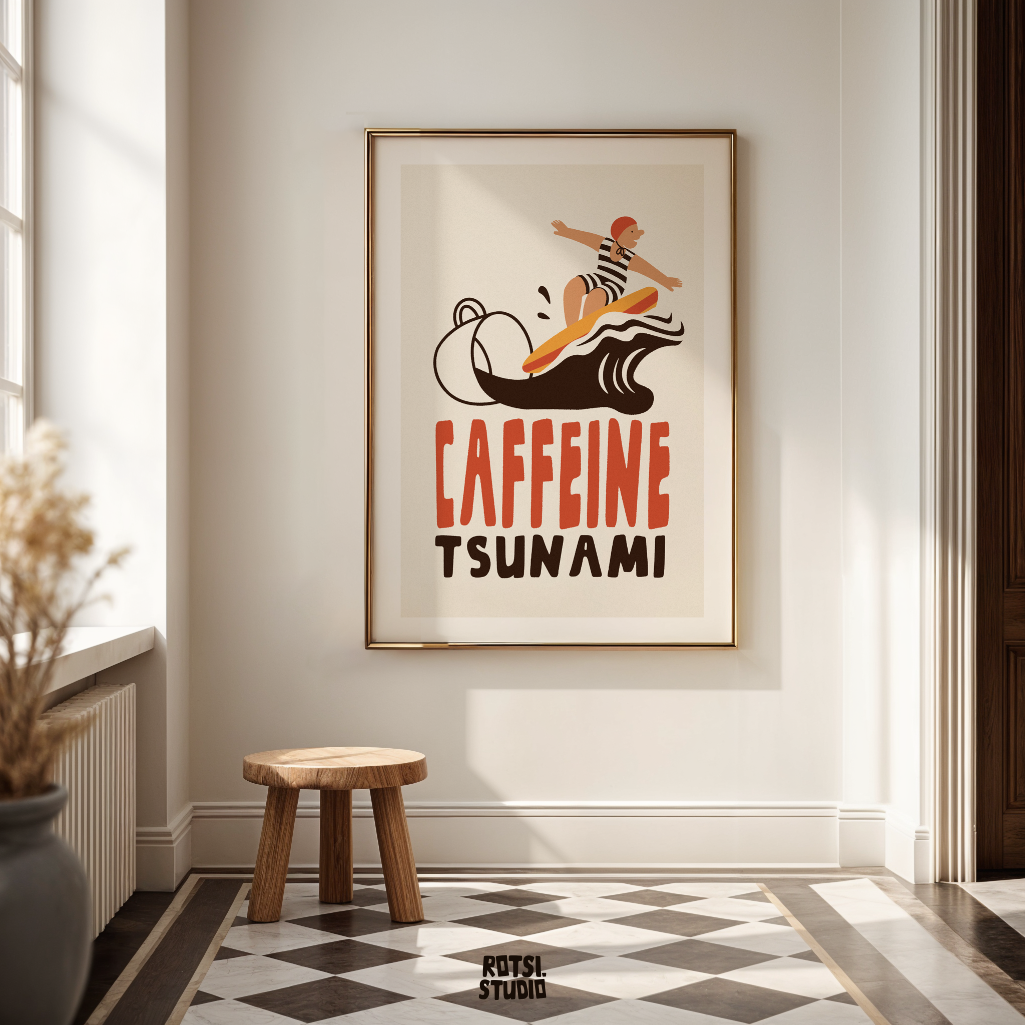Coffee Poster Print: Cozy Kitchen Cafe Wall Art