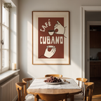 Cuban Coffee Poster,  Cafecito Lover Gift
