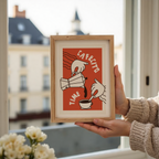 Cafecito Art Print: Latin Coffee Culture Poster