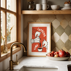 Cafecito Art Print: Latin Coffee Culture Poster