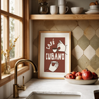 Cuban Coffee Poster,  Cafecito Lover Gift