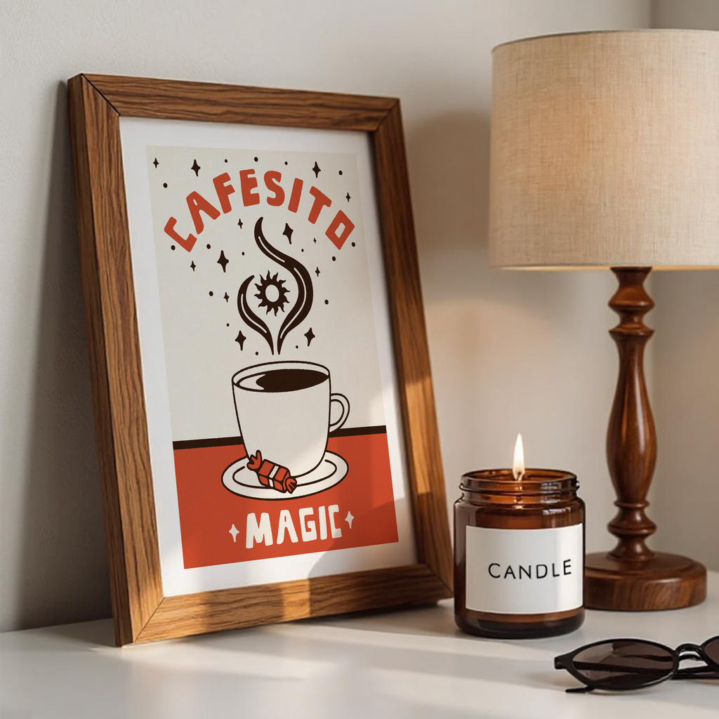 Cafecito Magic Print, Hispanic Decor Gift