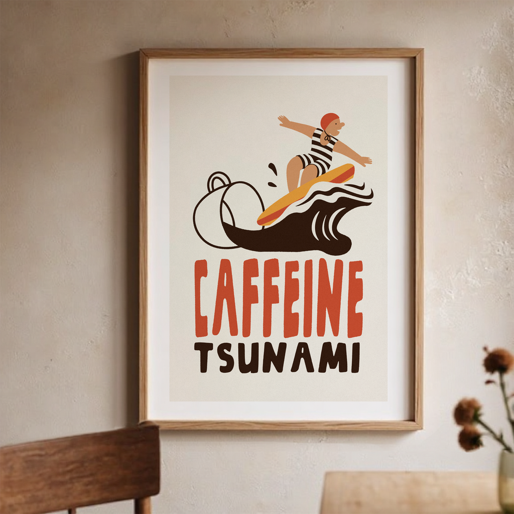 Coffee Poster Print: Cozy Kitchen Cafe Wall Art