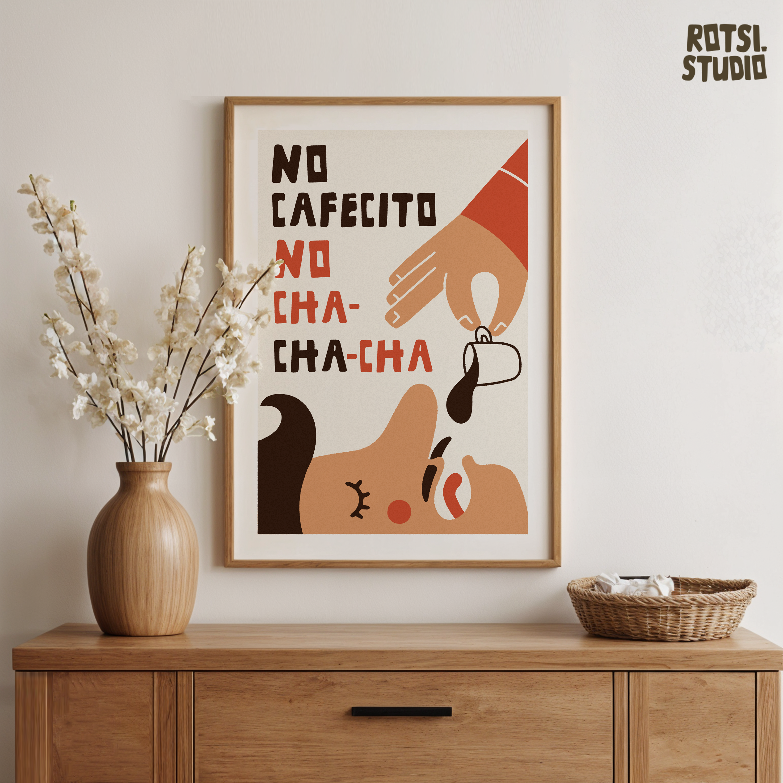 Cafecito Art Print – Printed Poster Gift