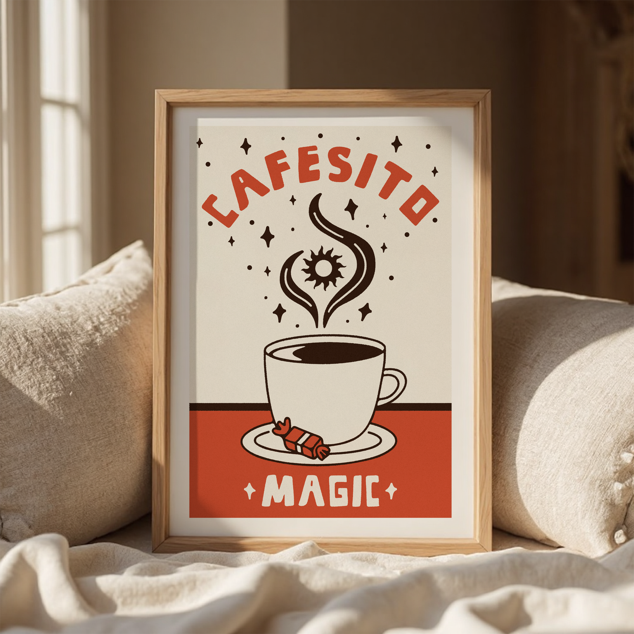 Cafecito Magic Print, Hispanic Decor Gift