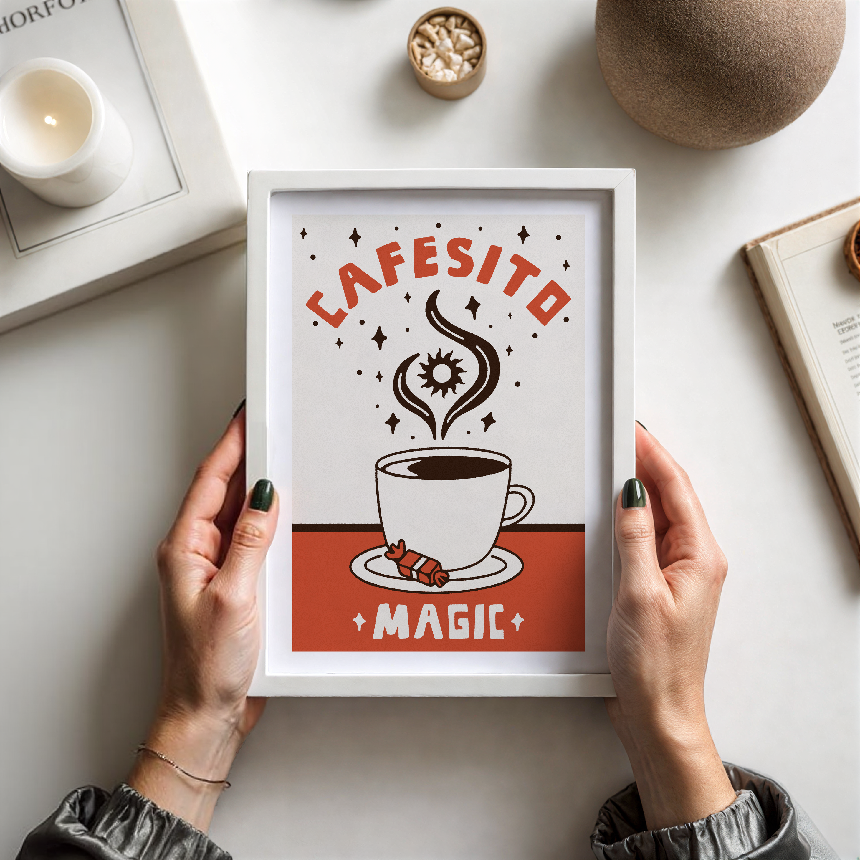 Cafecito Magic Print, Hispanic Decor Gift